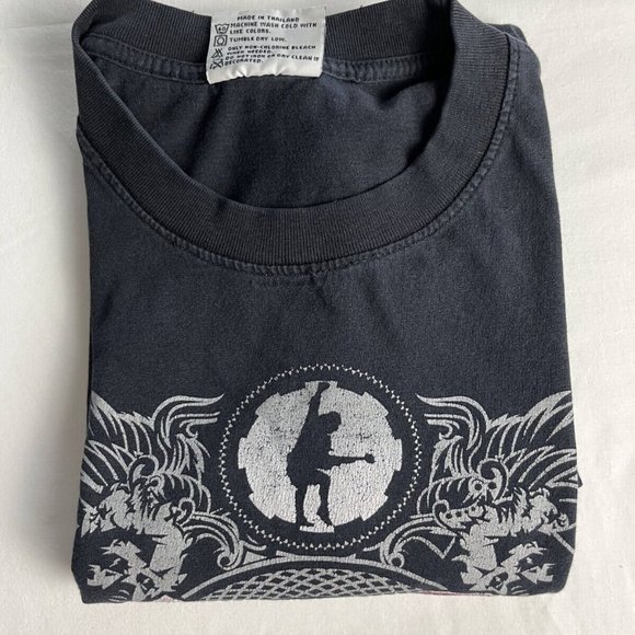 The Roxx AC/DC T-Shirt Women Size XL Black Crew Neck Graphic Cotton Short Sleeve - Picture 15 of 15